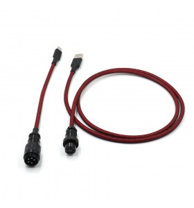  5PIN male GX16 Aviation plug to Type-c  and usb to 5pin gx16  female wire cable set 